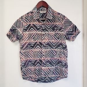 Billabong 90s inspired button-up short sleeve M